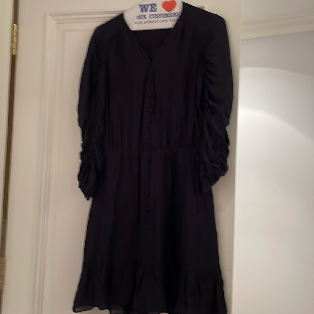 Parker black button down dress.